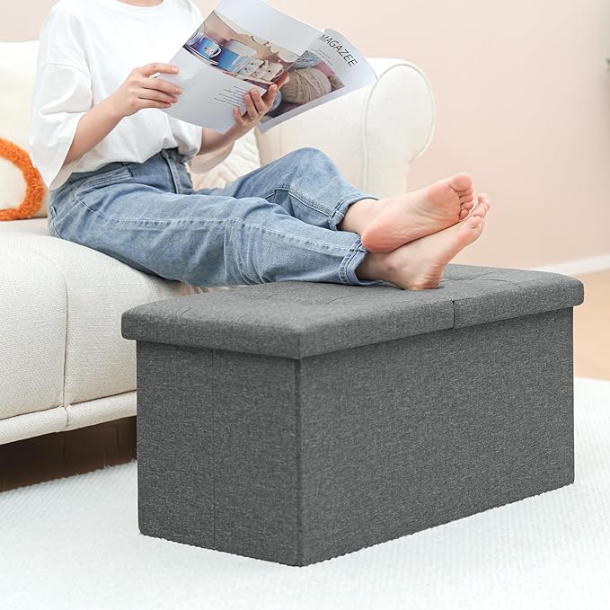 Puff Silla Cubo Organizador Plegable